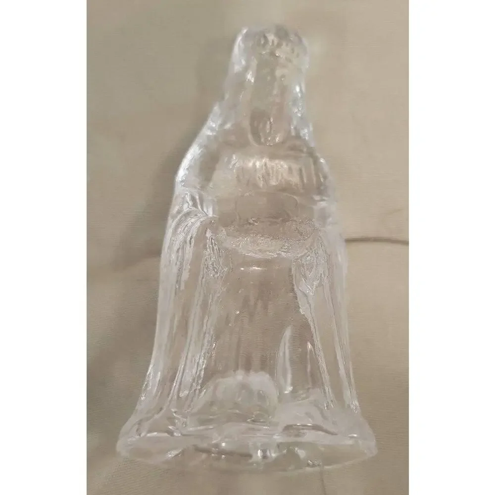 Source Unknown glass nativity